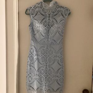 Beautiful light blue lace dress.
